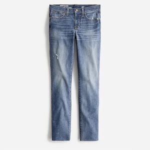 J. Crew Tall 9" mid-rise vintage slim-straight jean in Tilda wash